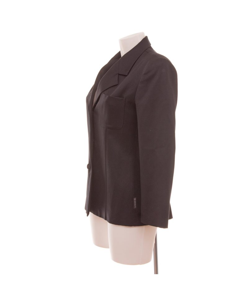 Armani Jeans Damen Blazer Gr. 38 Wolle Schwarz Einreiher – Foto 3
