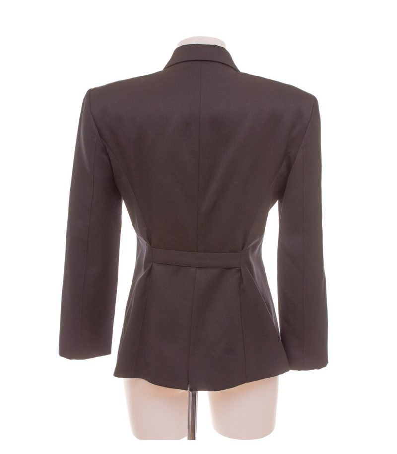 Armani Jeans Damen Blazer Gr. 38 Wolle Schwarz Einreiher – Foto 4