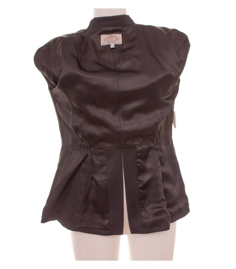 Armani Jeans Damen Blazer Gr. 38 Wolle Schwarz Einreiher – Foto 6