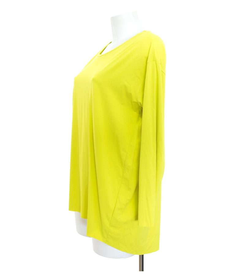 COS Damen Langarmshirt Lagenlook Longsleeves Shirt Neongelb Gr. M – Foto 2