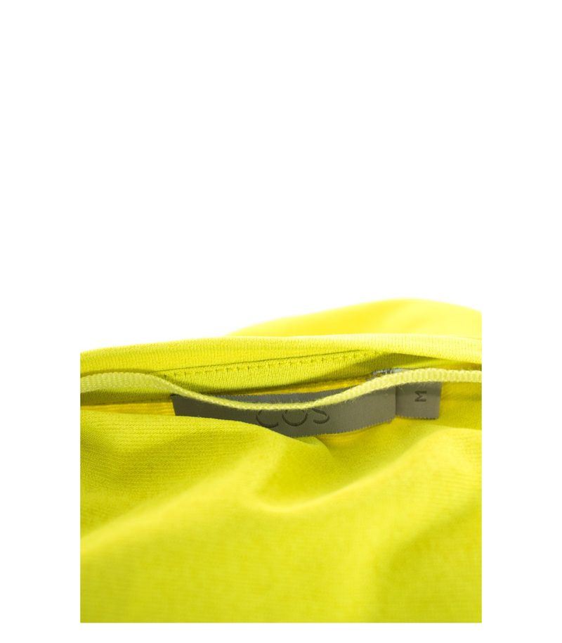COS Damen Langarmshirt Lagenlook Longsleeves Shirt Neongelb Gr. M – Foto 4