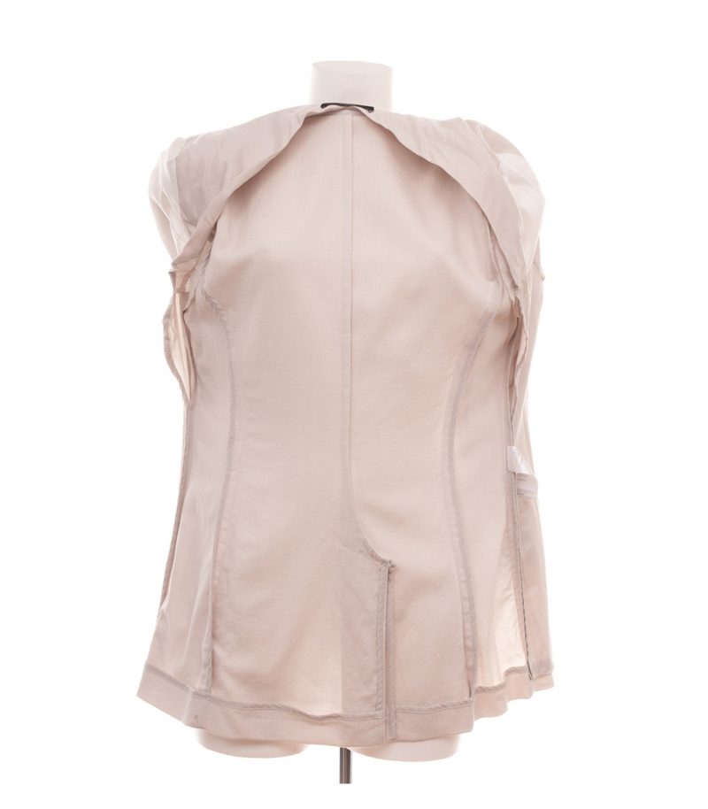 Windsor Damen Blazer Gr. 42 Loro Piana Beige Einreiher Wollmix – Foto 4