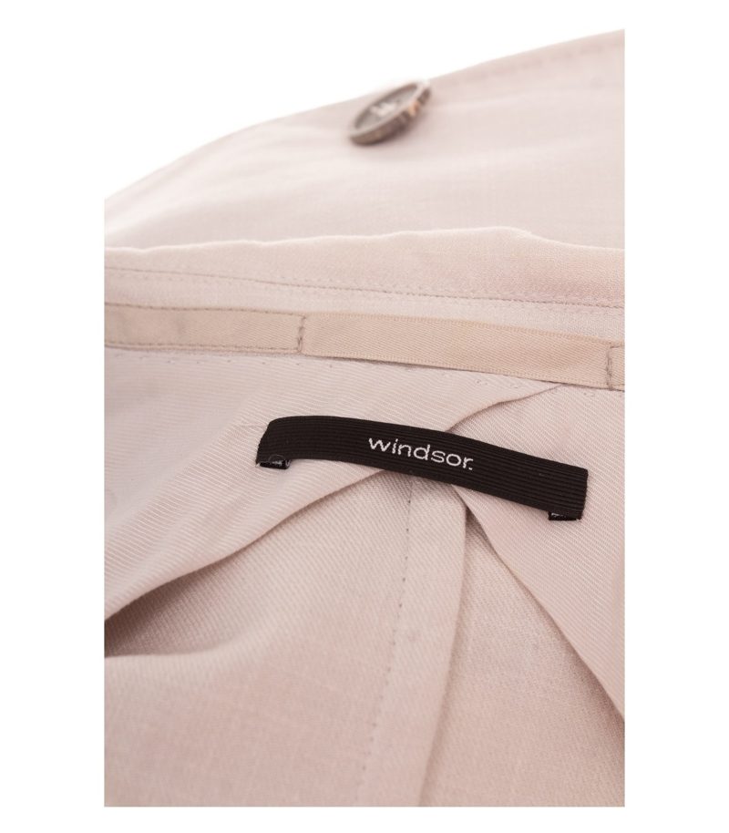 Windsor Damen Blazer Gr. 42 Loro Piana Beige Einreiher Wollmix – Foto 5