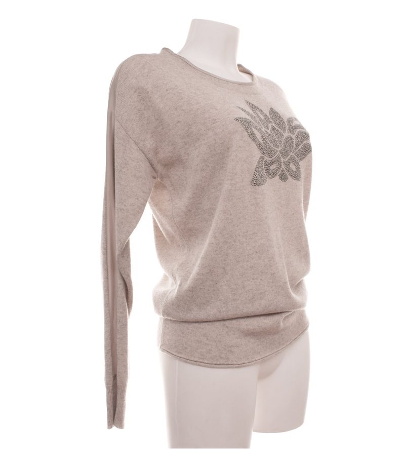 Marc Cain Damen Pullover Gr. 38 (N3)  Beige Seide Kaschmir – Foto 3