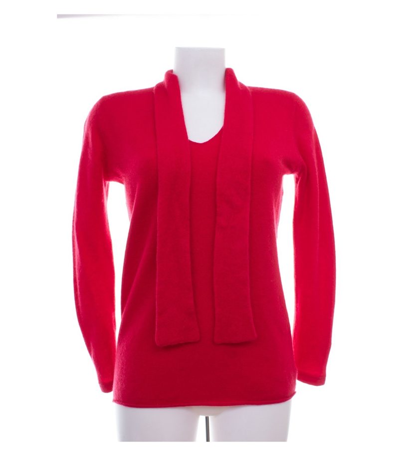 Bruno Manetti Damen Pullover Gr. 40 (46) Rot Strickpullover Kaschmir – Foto 5