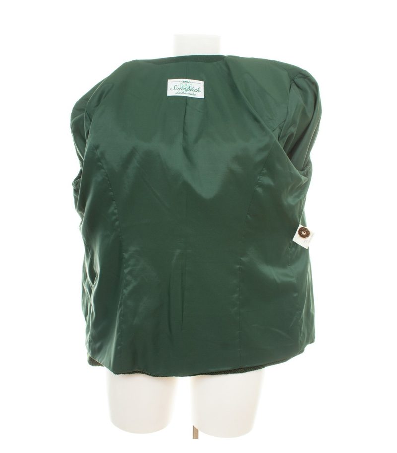 Sonnblick Landhausmoden Damen Blazer Gr. 44 Grün Zweireiher Wolle Fischgrat – Foto 7