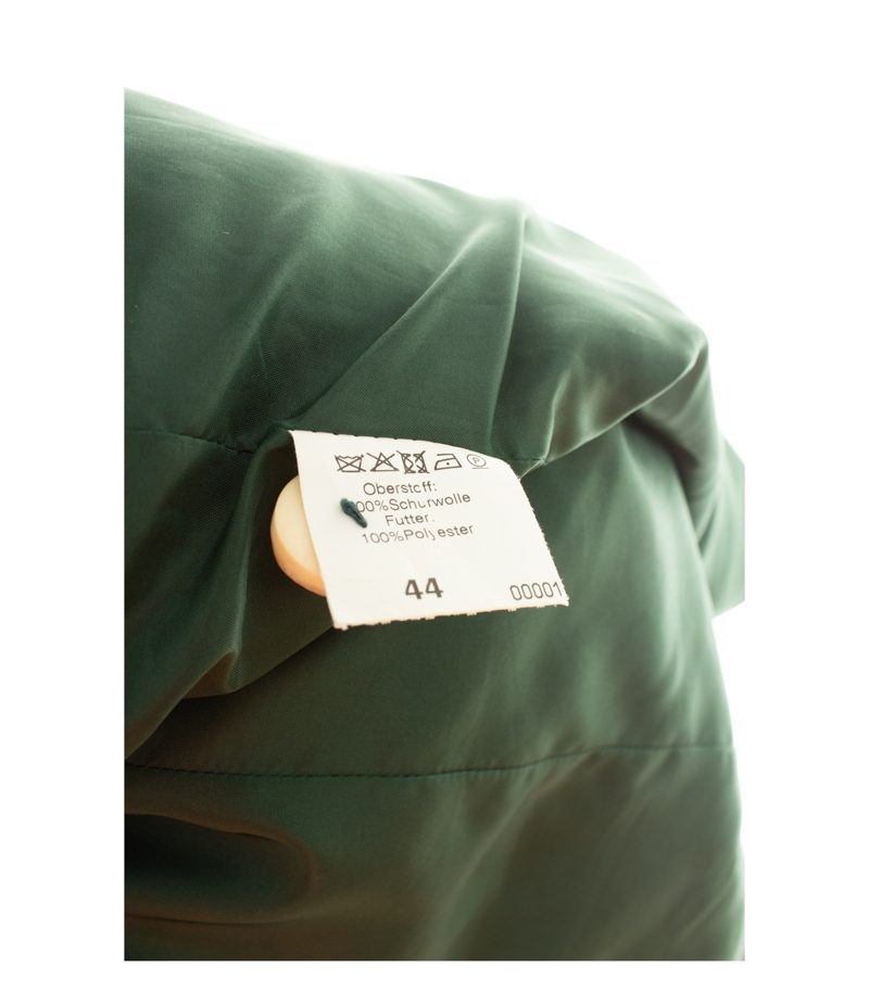 Sonnblick Landhausmoden Damen Blazer Gr. 44 Grün Zweireiher Wolle Fischgrat – Foto 9
