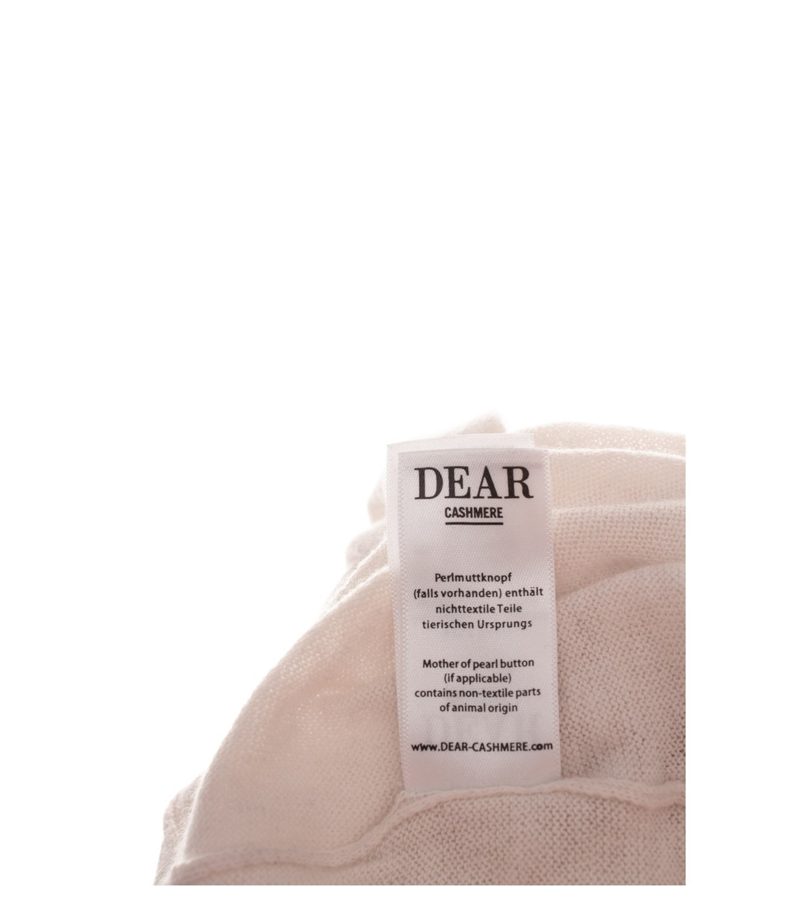 Dear Cashmere Damen Pullover Oberteil Gr. S Kaschmirmix Beige Langarm – Foto 5