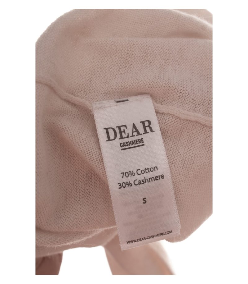 Dear Cashmere Damen Pullover Oberteil Gr. S Kaschmirmix Beige Langarm – Foto 6