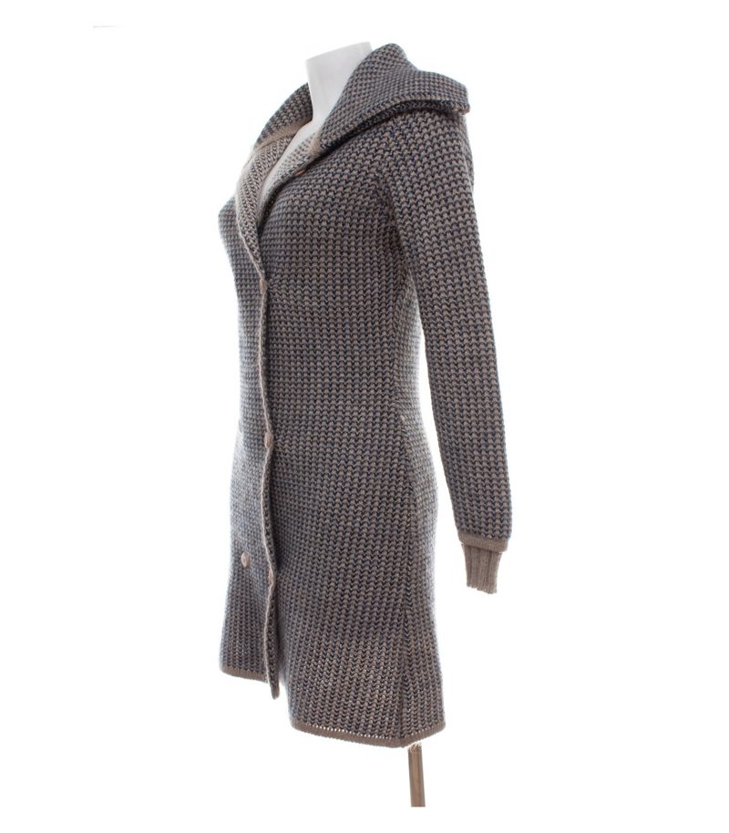 Paolo Casalini Damen Strickmantel ca. Gr. 36 Mehrfarbig Zweireiher Mohair-Mix – Foto 5