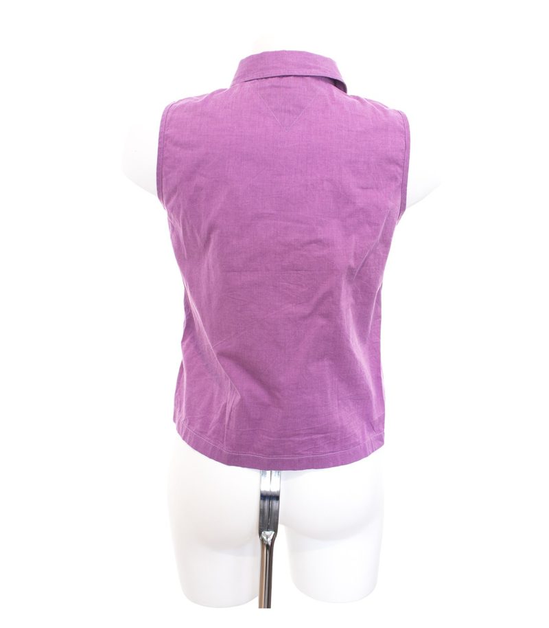 MARCO PECCI Damen Bluse Shirt Gr. DE 36 Lila Baumwolle – Foto 3