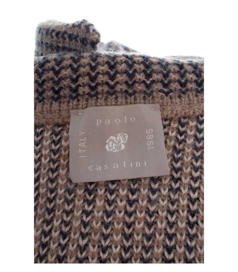 Paolo Casalini Damen Strickmantel ca. Gr. 36 Mehrfarbig Zweireiher Mohair-Mix – Foto 6
