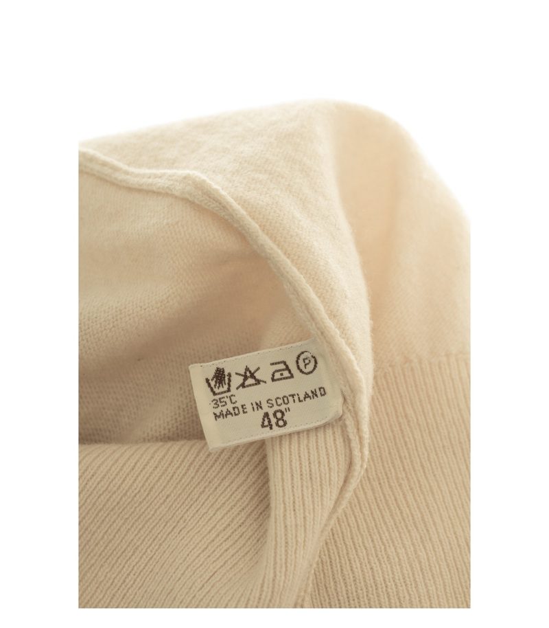 Barrie Herren Pullover Gr. 58 (48) Beige Rundhalsausschnitt Wolle – Foto 5