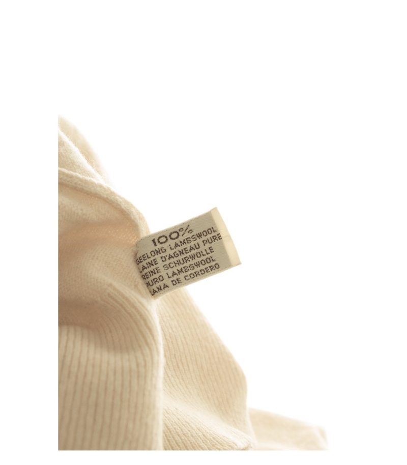 Barrie Herren Pullover Gr. 58 (48) Beige Rundhalsausschnitt Wolle – Foto 6