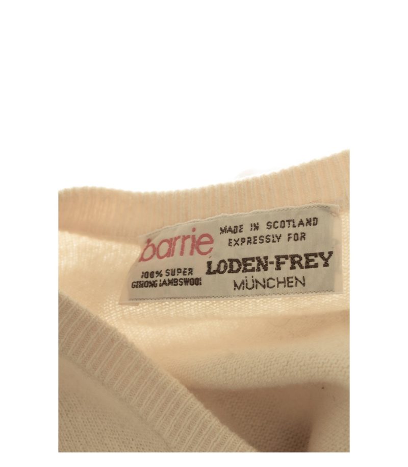Barrie Herren Pullover Gr. 58 (48) Beige Rundhalsausschnitt Wolle – Foto 7