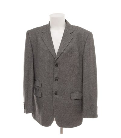 Daniels & Korff Herren Sakko Gr. 56 Modell S3 Grau Einreiher Wolle Hahnentritt