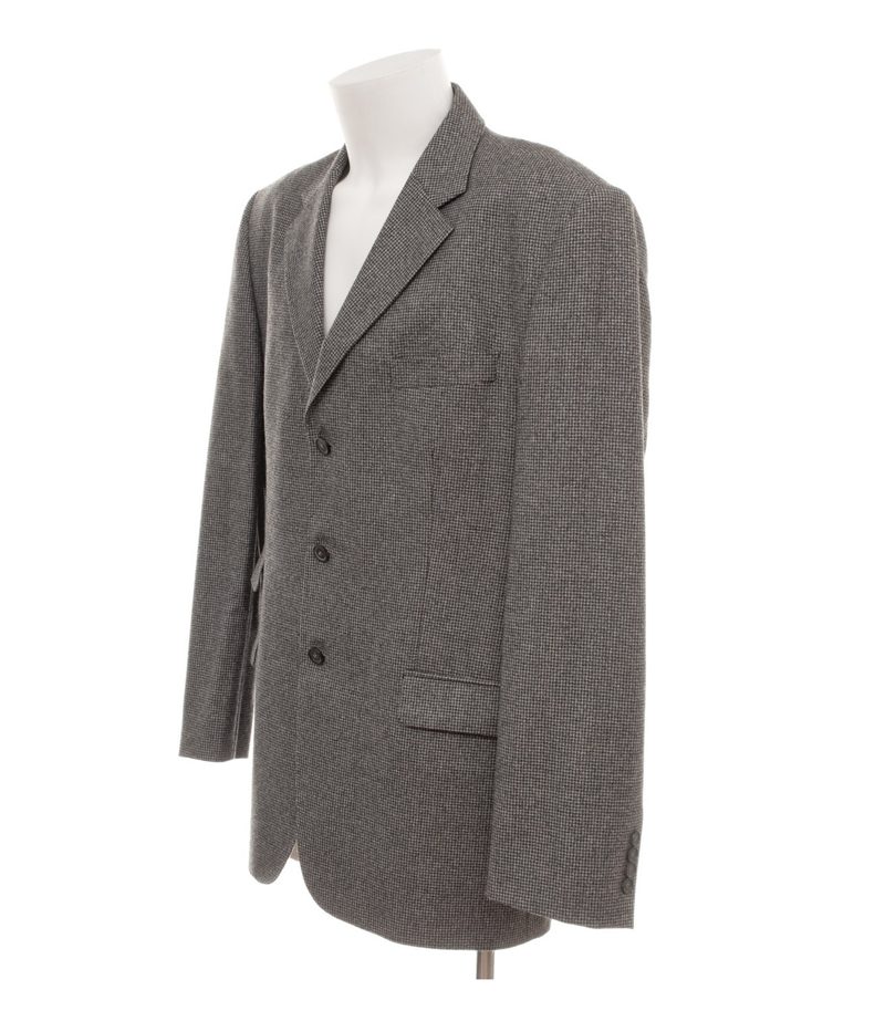 Daniels & Korff Herren Sakko Gr. 56 Modell S3 Grau Einreiher Wolle Hahnentritt – Foto 2