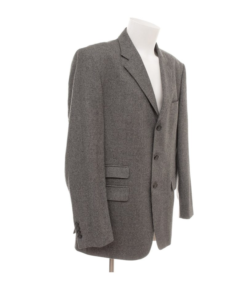 Daniels & Korff Herren Sakko Gr. 56 Modell S3 Grau Einreiher Wolle Hahnentritt – Foto 4