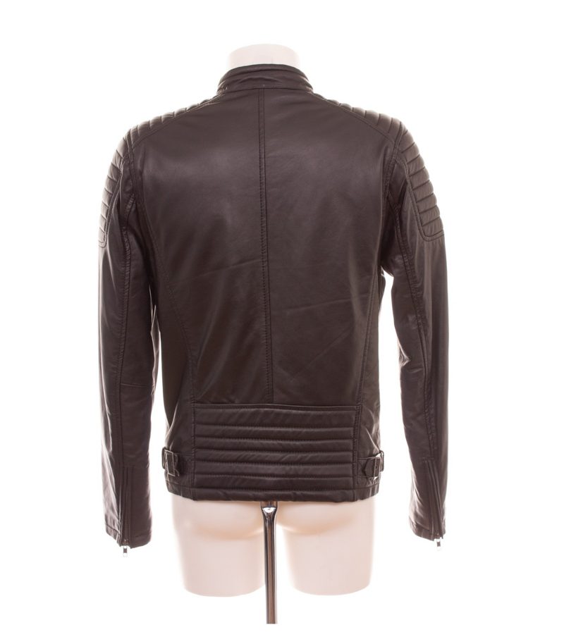 AIM Herren Jacke Gr. L Schwarz Bikerjacke Leder – Foto 4