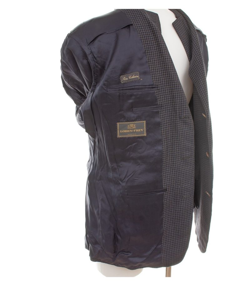Ermenegildo Zegna Herren Sakko Gr. 26 Kaschmir Braun Hahnentritt – Foto 7