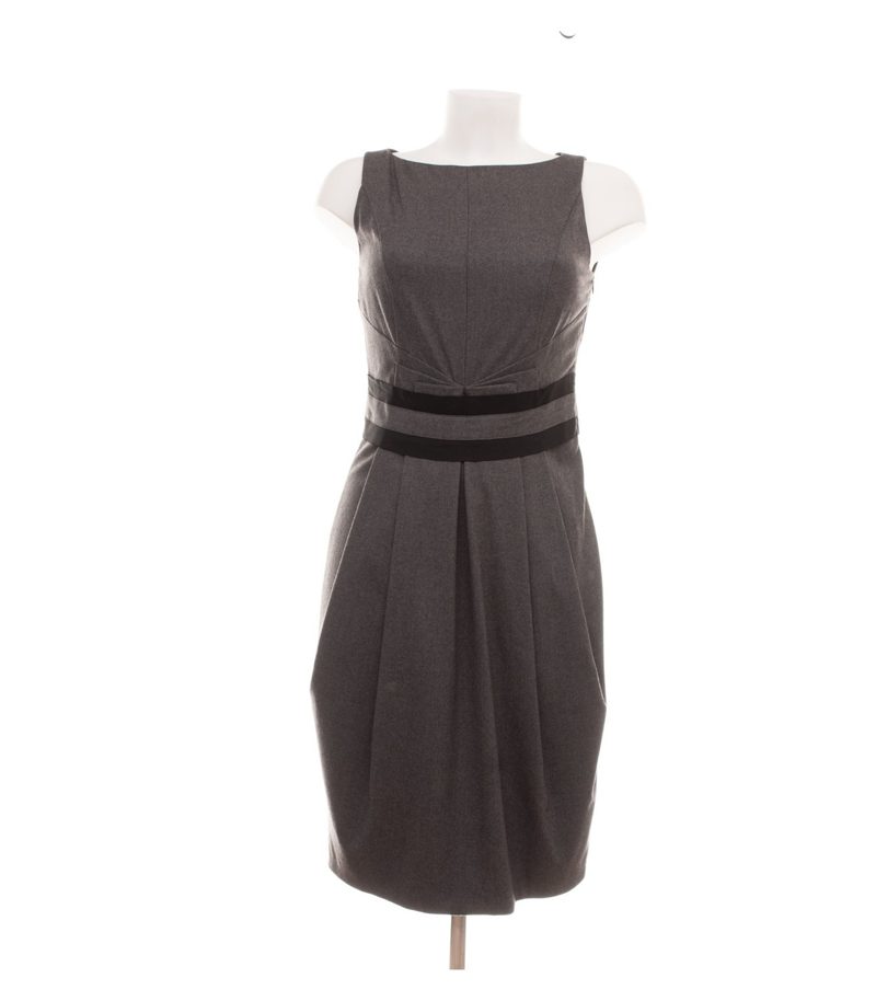 René Lezard Damen Kleid Gr. 34 Grau Wollmix – Foto 1