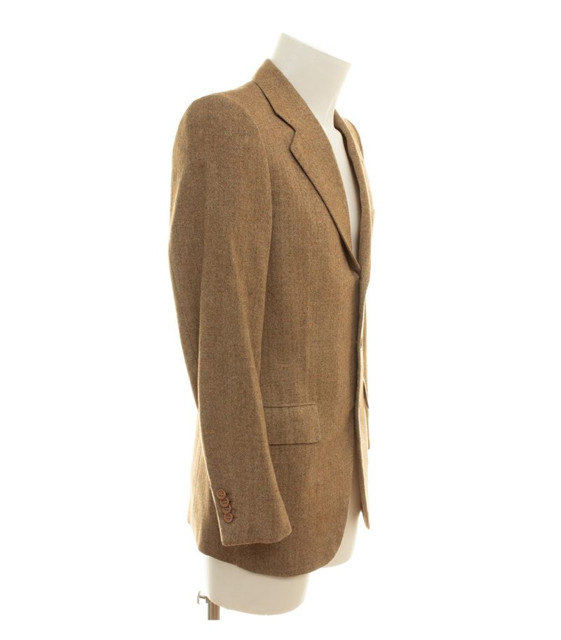 Kiton Herren Sakko ca. Gr. 46 Braun Einreiher Fischgrat – Foto 2