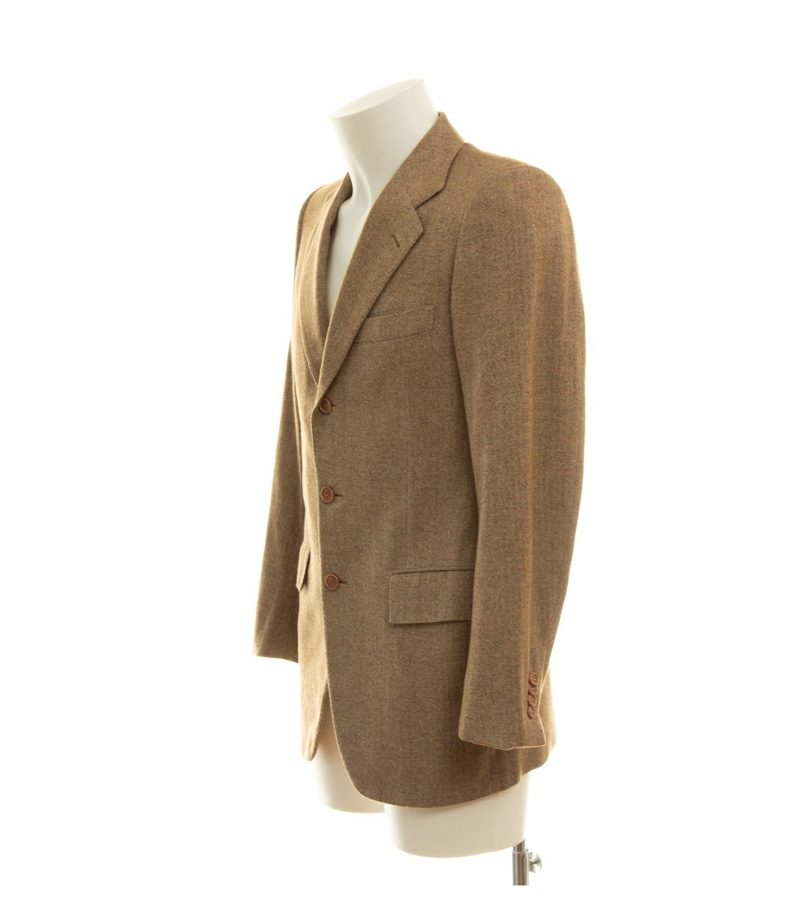 Kiton Herren Sakko ca. Gr. 46 Braun Einreiher Fischgrat – Foto 3
