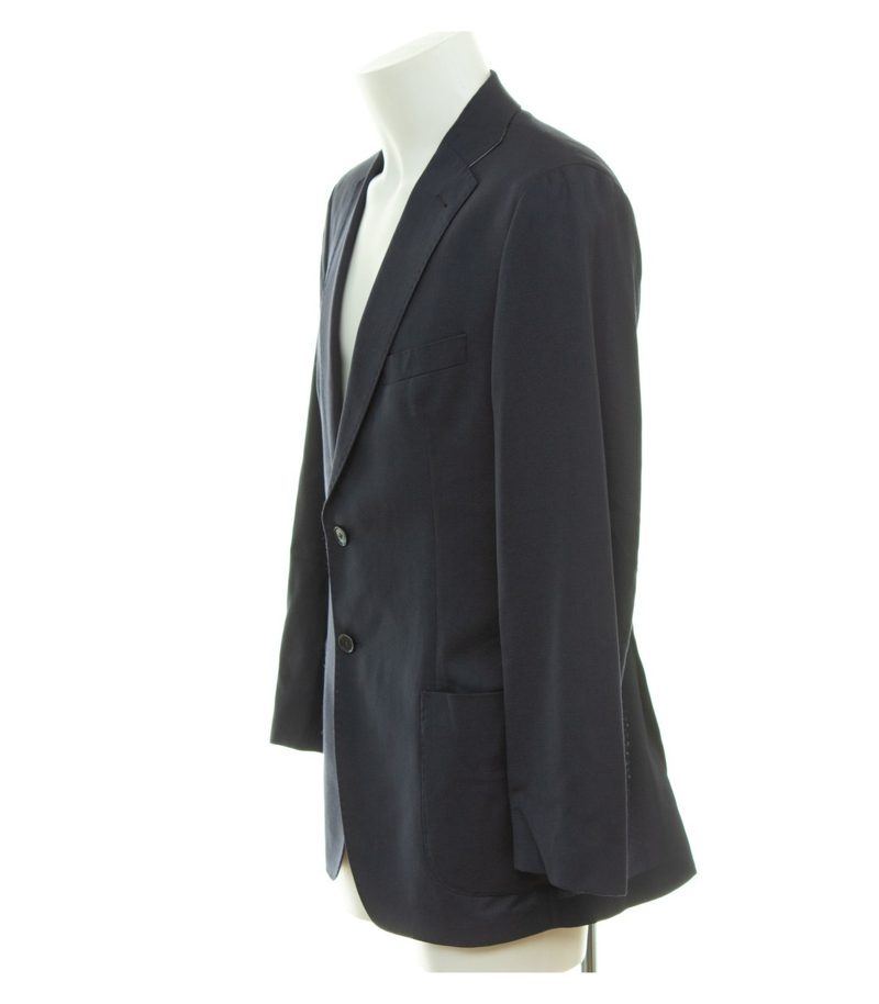 Toyner Herren Sakko Gr. 50 Blau Einreiher Wolle Fratelli Tallia di Delfino – Foto 3