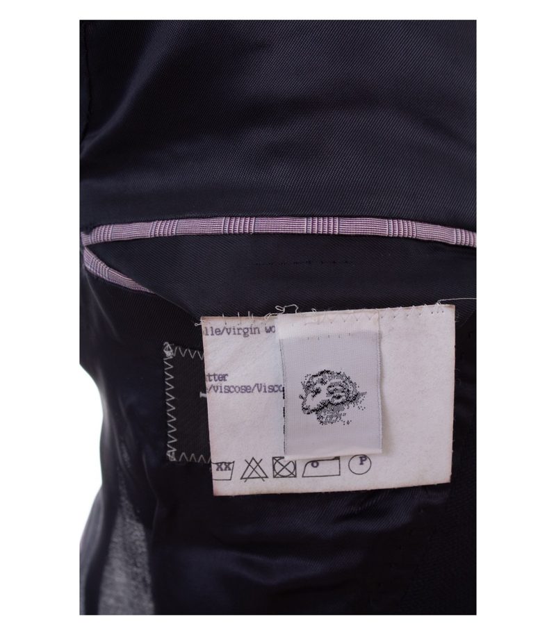 Toyner Herren Sakko Gr. 50 Blau Einreiher Wolle Fratelli Tallia di Delfino – Foto 11