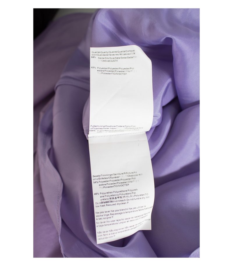HUGO BOSS Damen Kleid Cocktailkleid Gr. DE 42 Lila Seide – Foto 8