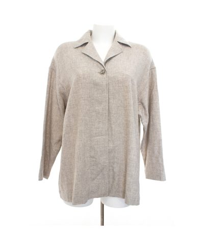 ESCADA Damen Oversize Blazer Hellgrau Gr. DE 36 Wolle Kaschmir