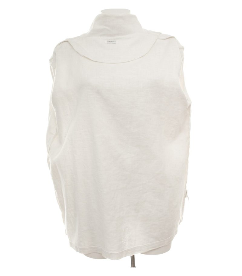 Silkwave Damen Bluse Gr. XXL Weiß Tunika Ramie – Foto 5