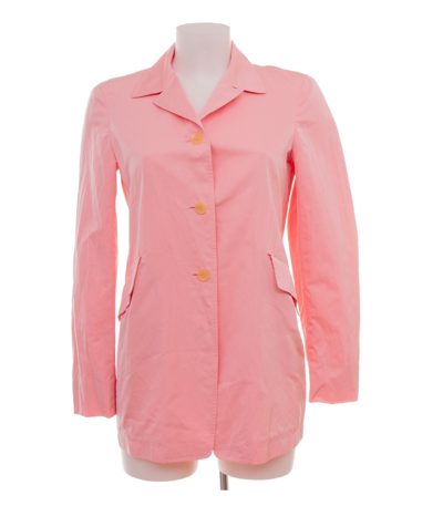 Jil Sander Damen Blazer Gr. 36 Rosa Tailliert Seidenmix