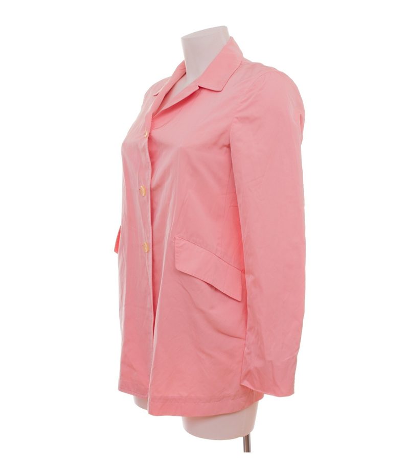 Jil Sander Damen Blazer Gr. 36 Rosa Tailliert Seidenmix – Foto 3