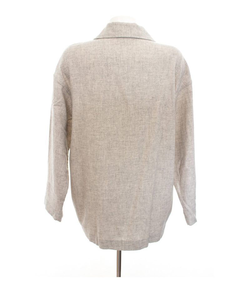 ESCADA Damen Oversize Blazer Hellgrau Gr. DE 36 Wolle Kaschmir – Foto 4