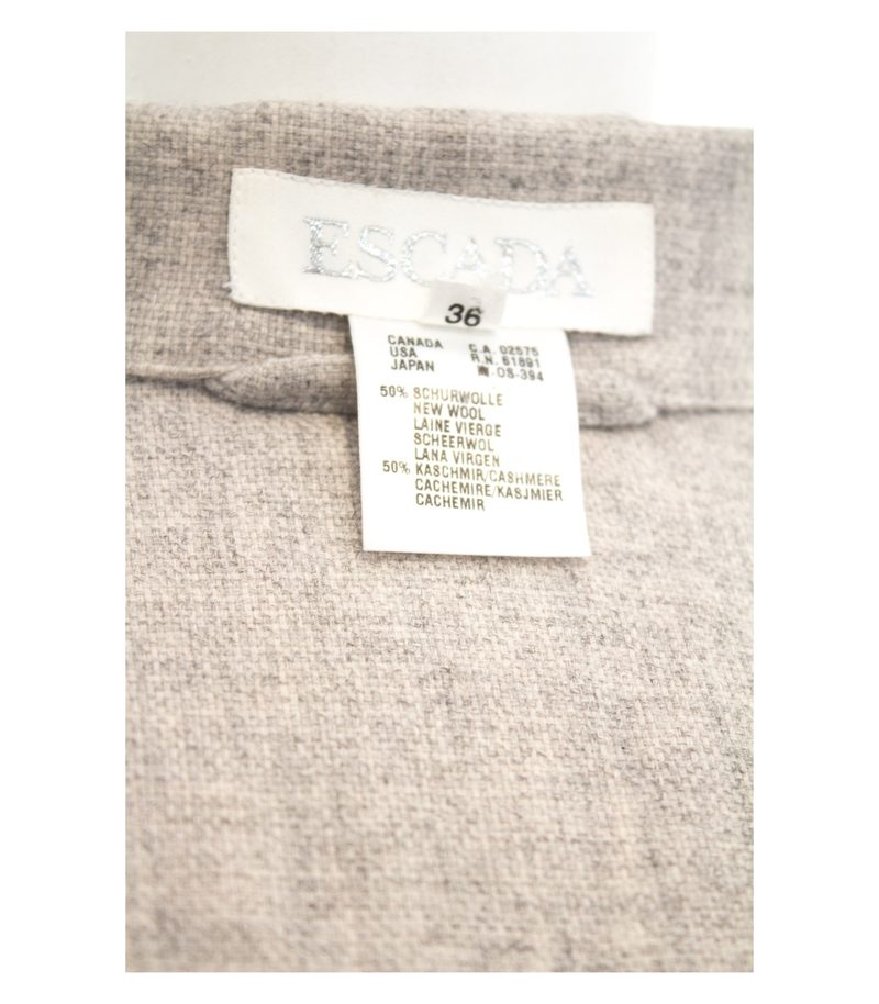 ESCADA Damen Oversize Blazer Hellgrau Gr. DE 36 Wolle Kaschmir – Foto 5