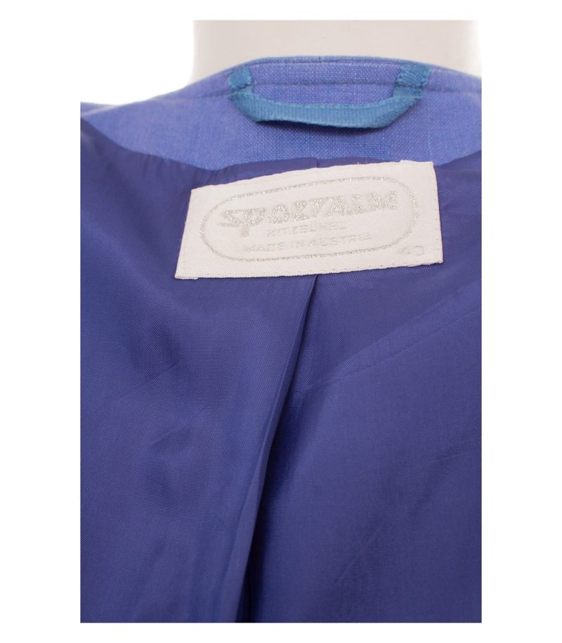 Sportalm Kitzbühel Damen Jacke Gr. 40 Blau Janker Leinen – Foto 9