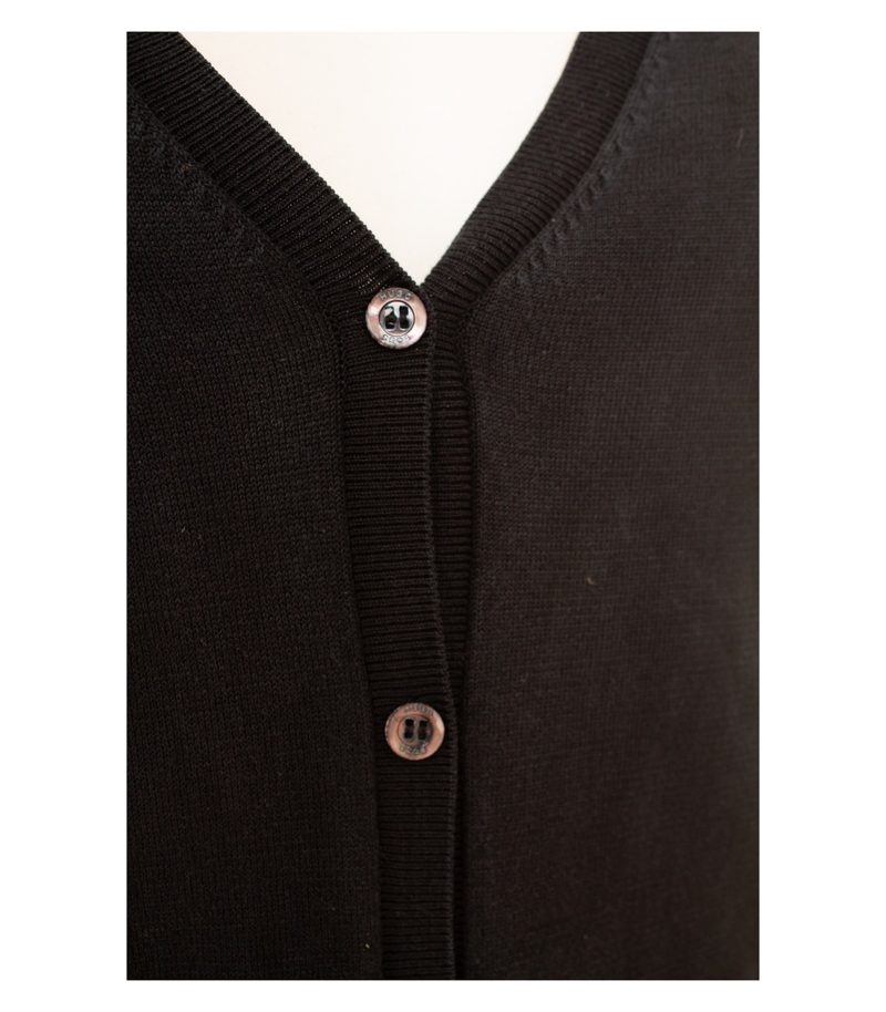 Hugo Boss Damen Strickjacke Gr. M Schwarz Cardigan Seidenmix – Foto 5