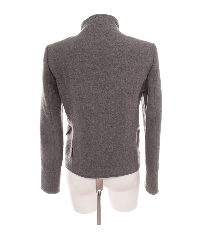 Armani Jeans Damen Jacke Gr. 36 Wollmix Grau Zweireiher – Foto 3