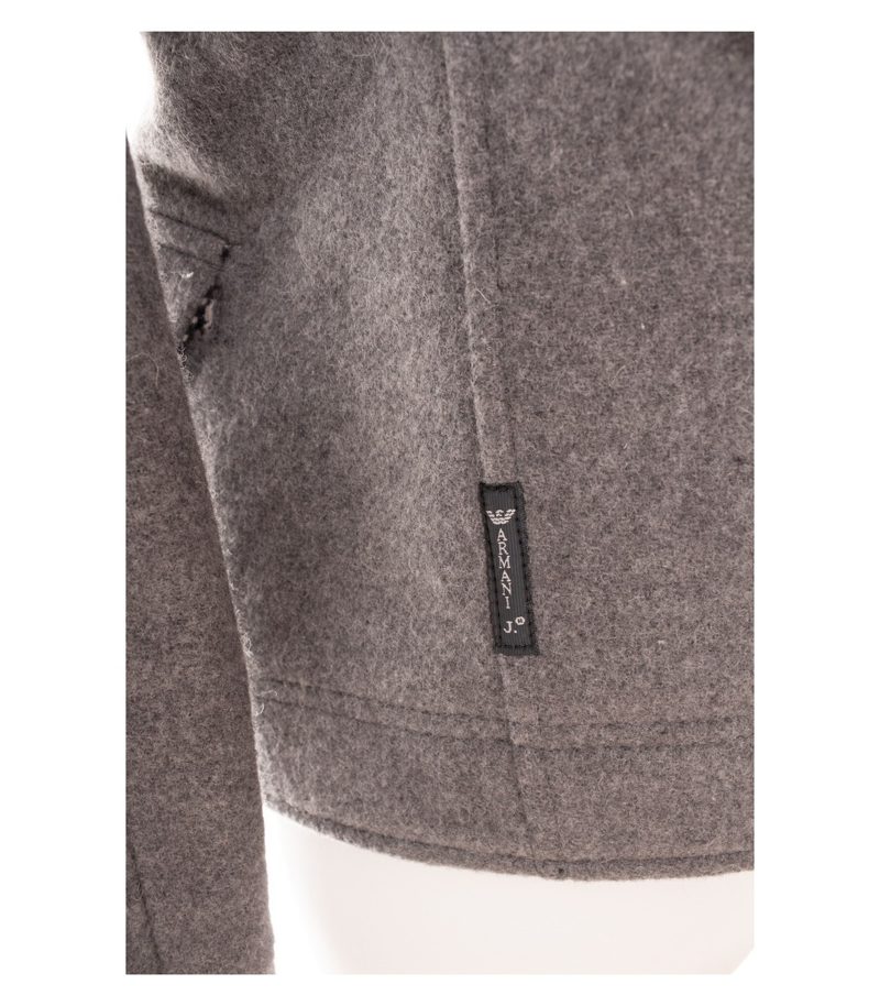 Armani Jeans Damen Jacke Gr. 36 Wollmix Grau Zweireiher – Foto 6