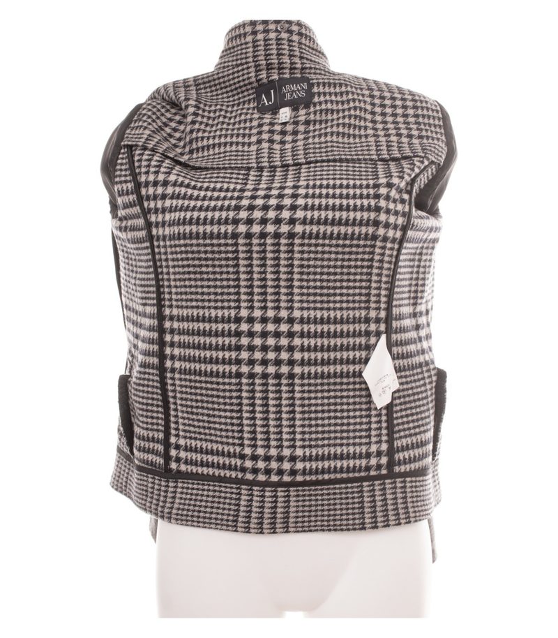 Armani Jeans Damen Jacke Gr. 36 Wollmix Grau Zweireiher – Foto 9
