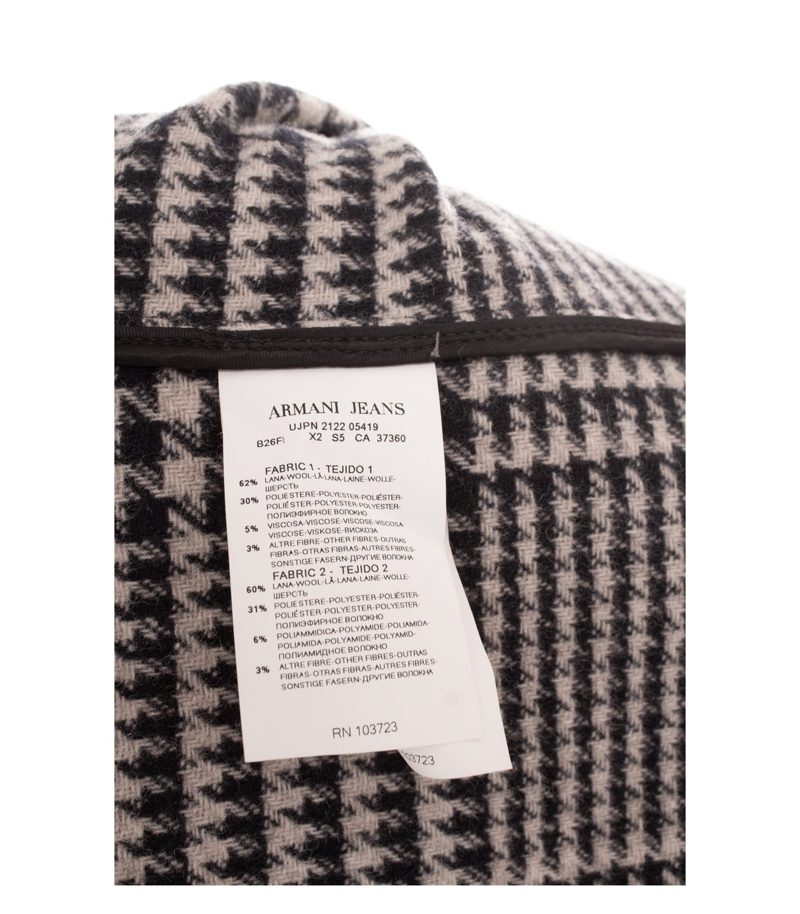 Armani Jeans Damen Jacke Gr. 36 Wollmix Grau Zweireiher – Foto 11