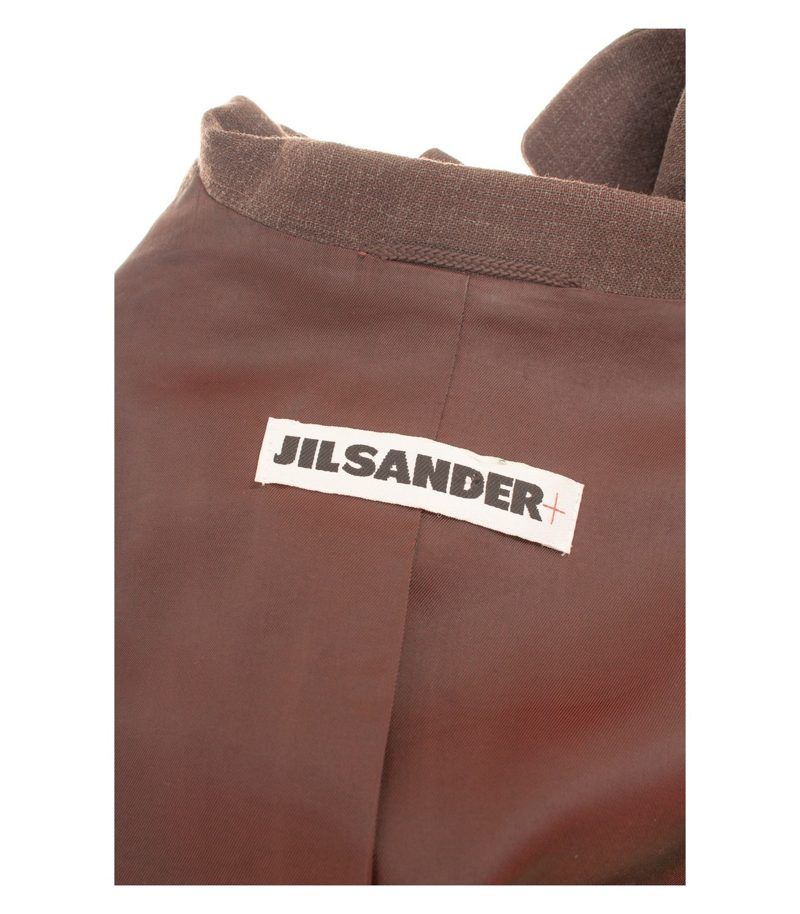 Jil Sander Damen Blazer Gr. 36 Braun Einreiher Wolle – Foto 6
