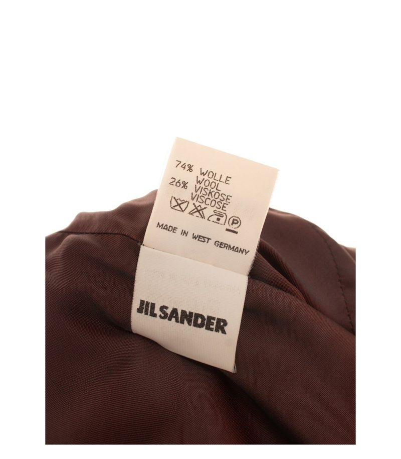 Jil Sander Damen Blazer Gr. 36 Braun Einreiher Wolle – Foto 8