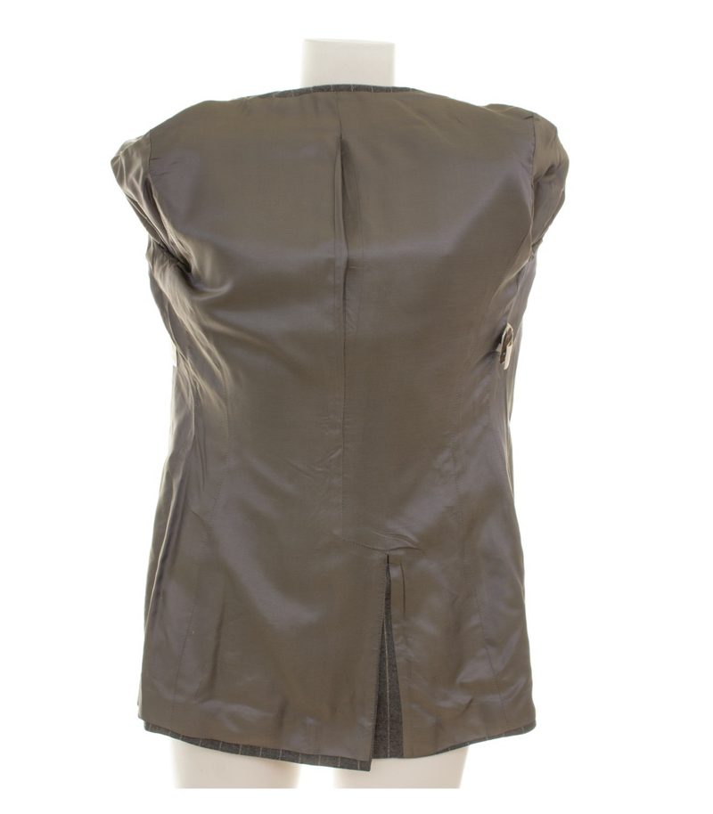 Unützer Damen Blazer Gr. 34 Grau Einreiher Wollmix Nadelstreifen – Foto 6