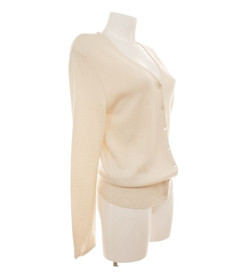 Laurèl Damen Strickjacke Gr. 40 Beige Cardigan Kaschmir – Foto 4