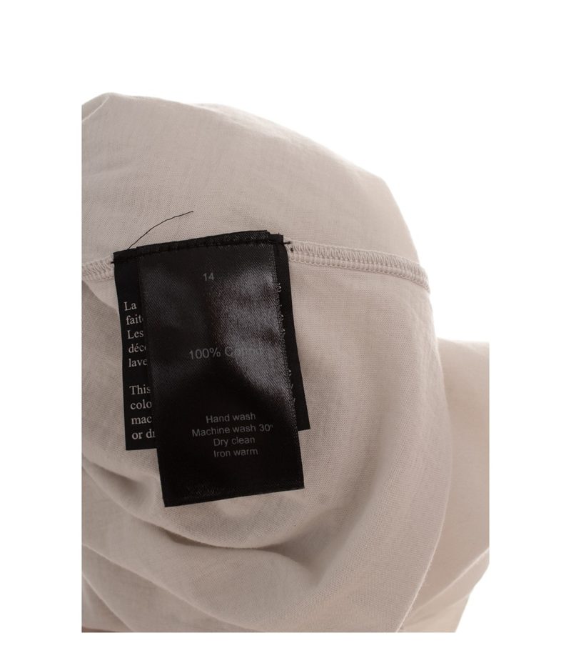 0044 Damen T-Shirt Gr. S (P) Beige Oversize Baumwolle – Foto 6