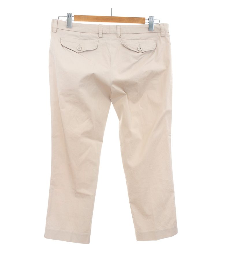 Drykorn Damen for beatiful people Hose Caprihose Gr. 2 DE 36 Creme Baumwolle – Foto 2