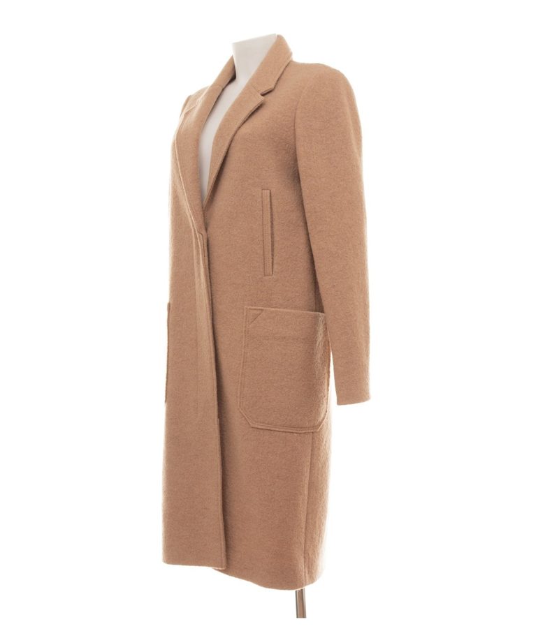 Marc O'Polo Damen Mantel Gr. 36 Pure Beige Einreiher Wolle – Foto 2