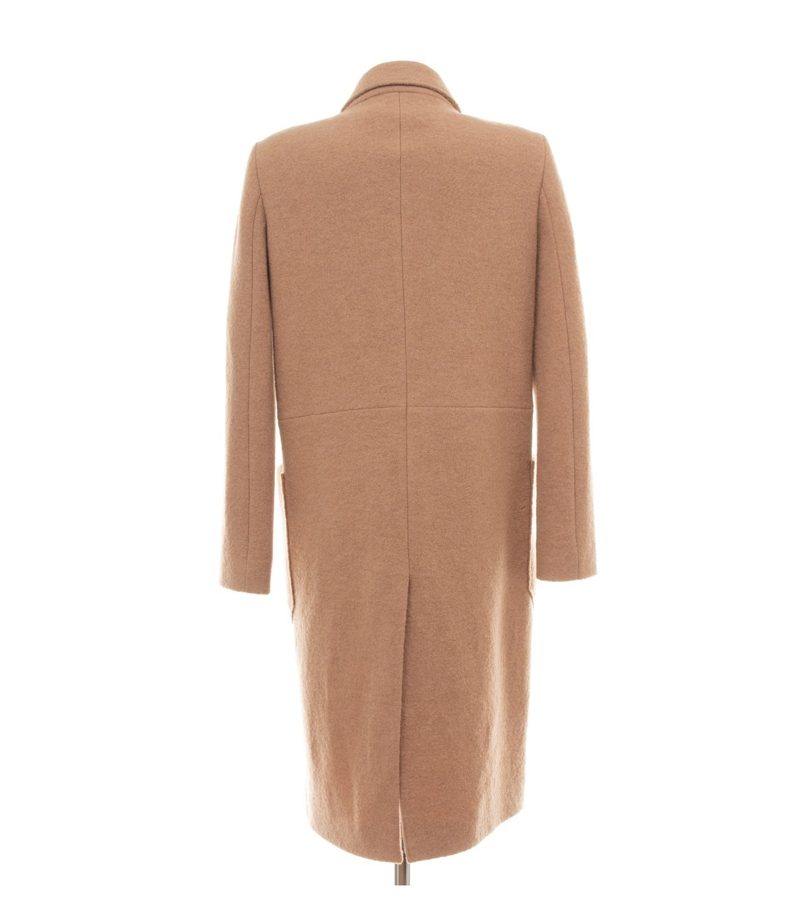 Marc O'Polo Damen Mantel Gr. 36 Pure Beige Einreiher Wolle – Foto 3